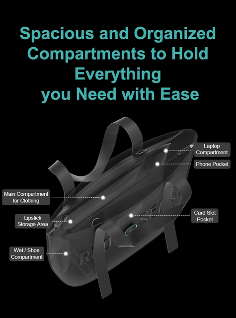 With Smart Sterilization, Lighting, & Temperature-Controlled Storage, Versatile & Convenient Tohugs tote bag