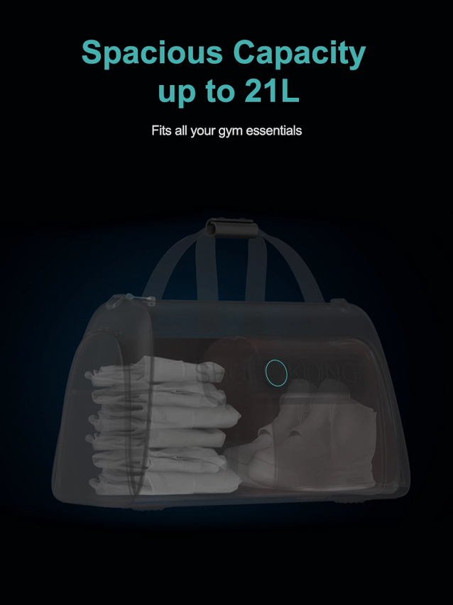 With an independent telescopic shoe compartment, TOHUGS bag keeps your gear organized and protected.