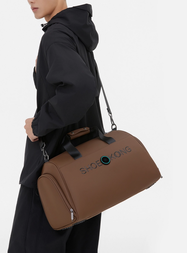 TOHUGS China Mini Sports Bag - PU Leather Waterproof Interior, Dry & Wet Separation, Ideal for Euro Cup Matches, Sports, Fitness & Travel with Sterilization & Deodorization